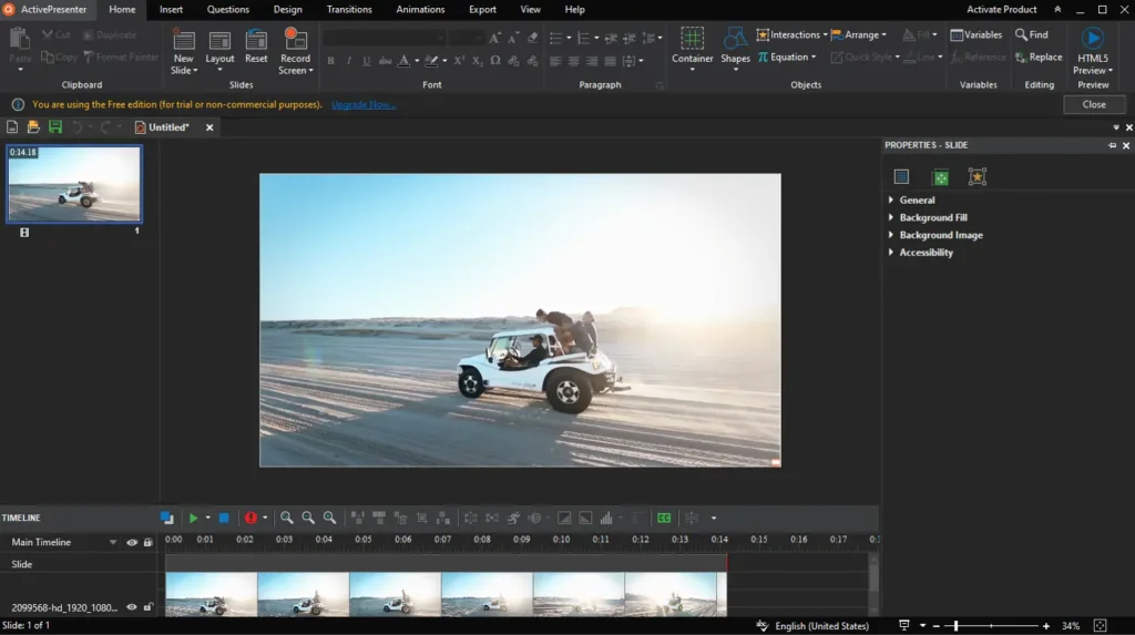 ActivePresenter أفضل برامج المونتاج المجانية للكمبيوتر