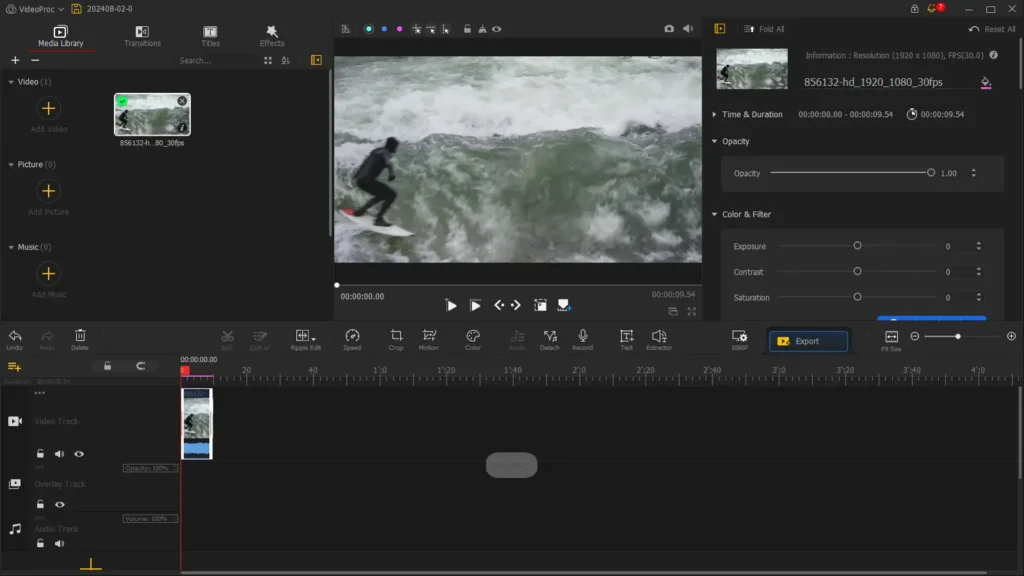 VideoProc Vlogger أفضل برنامج مونتاج للاندرويد بدون علامة مائية