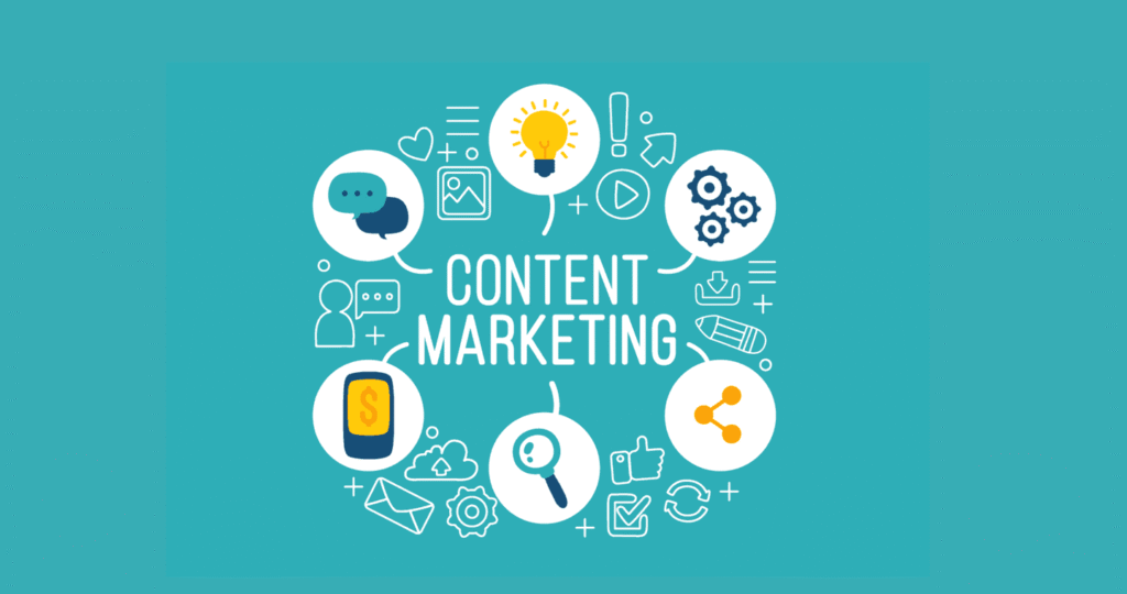 التسويق بالمحتوى Content Marketing ضمن تعريف التسويق الإلكتروني