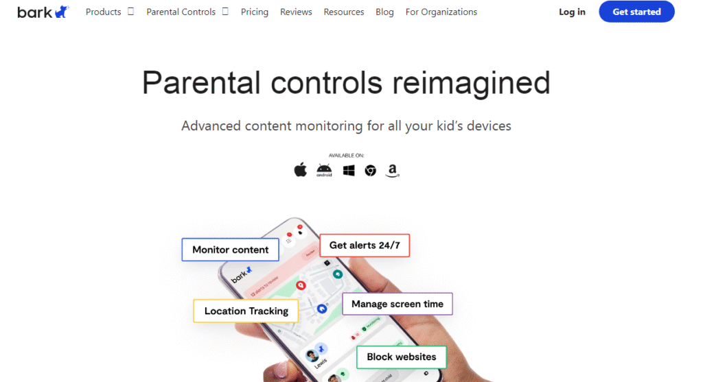 Bark تطبيق التحكم في وقت استخدام الهاتف للاطفال