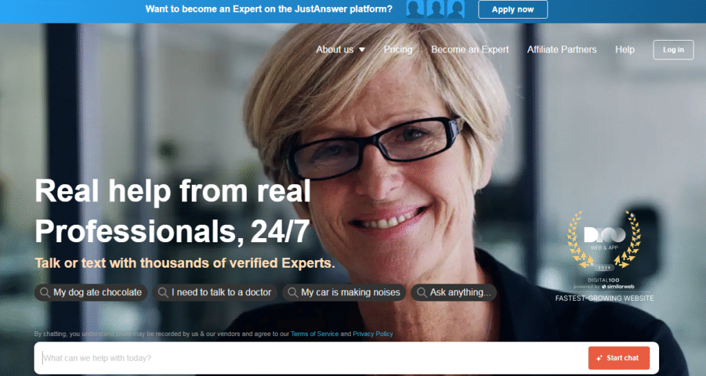 برامج شات لربح المال JustAnswer